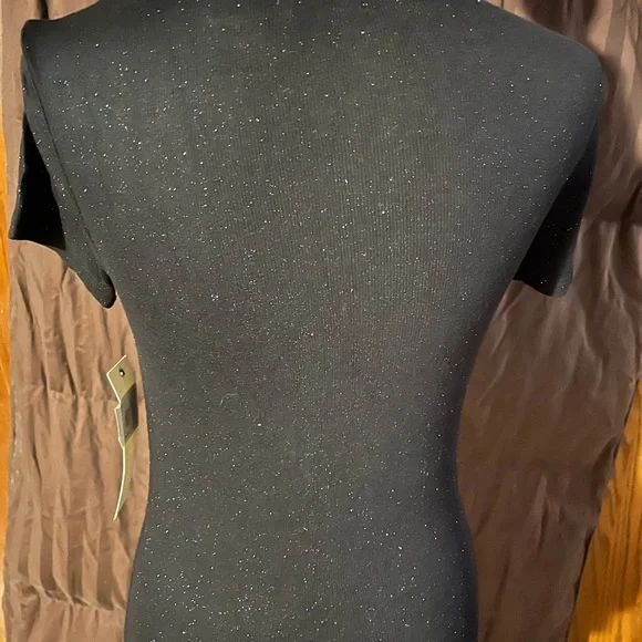 Kersh Black Speckled Short Sleeve Tee - Picture 2 of 4